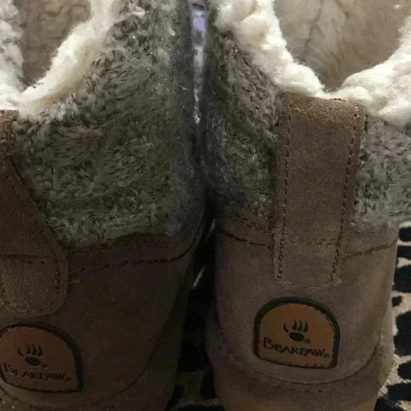 Bearpaw boots booties 6 suede wool - Picture 2 of 10